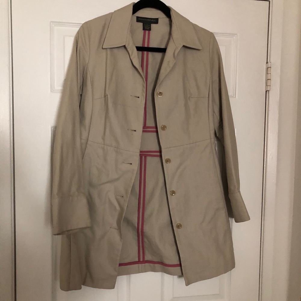 Banana republic beige pea coat